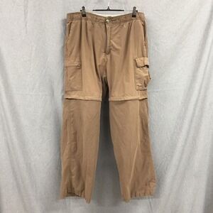 Rugged Earth Outfitters Mens Convertible Cargo Hiking Pants Brown Size L 36/38